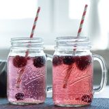 Hot Sell 100% No-Lead 16oz Decal Glass Mason Jar Mug