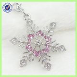 High Quality Silver Handmade Crystals Snowflake Charm Wholesale