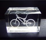 3D Laser Engraving Crystal Glass Cube for Customized Design
