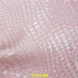 2017 Fashion Crystal Crocodile Design Faux PU Leather for Bags