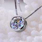 Bright Round Atificial Diamond Fashion Necklace Jewelry