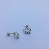Fashion Sterling Silver Tar Ear Stud Earring with Enamel