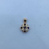Small Sterling Silver Pendant with Marquise Cut CZ