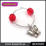 Cheap Wholesale Jewelry Silver Alloy Wine Charm for Decoration