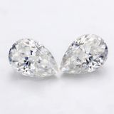 10X7mm 1.5 Carats Pear Shape Crushed Ice Cut Gh Color Moissanite Diamond