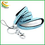 Silver Rhinestone Lanyard Bling Crystal Lanyard for ID Holder and Key Lanyard