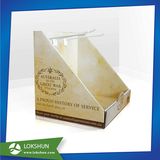Cardboard PDQ Paper Counter Display Boxes with Hook