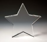 Classic Star Solid Crystal Paperweight Award