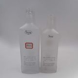 50/70cl Transparent Vodka Glass Bottle with Decal Artwork