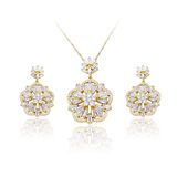Cubic Zirconia 18k Gold Plated Conjunto De Joyas Jewelry Set