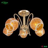 Orange Mosaic Glass Chandelier Lighting