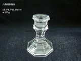 Crystal Machine-Made Glass Candle Holder (ZT-HG34)