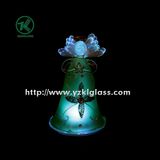 Glass Angle Holding Star for Home Decoration by BV, SGS (Dia: 8cm h: 12.8cm)
