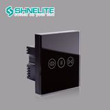 UK Standard Glass Panel Wall Switch Ce Certificate Smart Curtain Switch