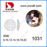 Fancy Stone 12mm Clear Round Fancy Flat Back Glass Stone for Dress Embroidery Stone Crystals Factory China