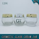 120g 4oz Clear Glass Jar with Screw Top Lid for Face Cream