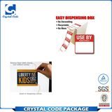 White Vinyl Waterproof Self Adhesive Removable Label Sticker