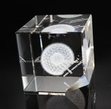 Blank K9 Crystal Glass Cube for Engraving with Any DIY as Present for Friend