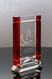 Red Curtain Custom Crystal Award