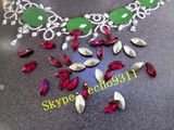 7*15mm Horse Eye Rhienstones Point Back Jewelry Stones