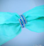 925 Silver Opal Jewelry Ring Set