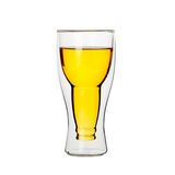 Wholesale Handmade Double Wall Glass Beer Cup Da1502