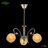Modern Glass Round Flower Glass Chandelier