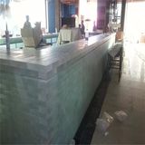 Crystal Glass Brick Jade Green for Bar Decoration (SGS)