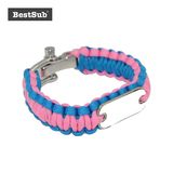 Bestsub Personalized Sublimation Rescue Paracord Bracelet (SSSL-P)