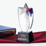 Wholesale Acrylic  Crystal  Trophy with Five Star