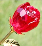 New Arrival Crystal Glass Rose with Long Stems