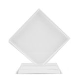 Factory Directly White Wholesale 3D Photo Sublimation Crystal Trophy