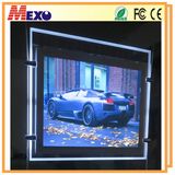 Ceiling Hanging LED Advertising Light Box with Crystal Photo Frame and Etching Logo
