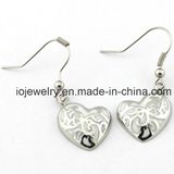 Jewelry Manufacturer Fashion Heart Silver Earring
