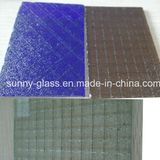 6mm 6.5mm Dark Blue Bronze Wired /Wire Glass
