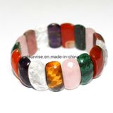 Semi Precious Stone Fashion Crystal Beaded Faceted Bracelet Jewelry