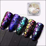 3D Nail Art Glitters Glass Chameleon Flakes Shimmer Sequins Decorations
