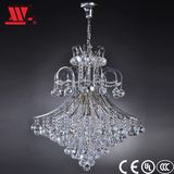 Modern Designed Crystal Chandelier with Glass Dressing
