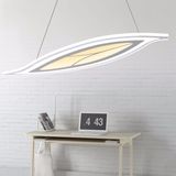 Contemporary Style Big Size LED Leaves Shape Metal Chandelier