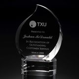 Beveled Deluxe Crystal Flame Award (#10482)