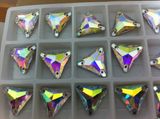 Triangle Ab Color Sewing Stone Beads Buttons