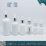 Child Proof Opal White Glass Dropper Bottle with Pipette