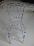 Crystal Transparent Acrylic Resin Napoleon Chair in Wedding