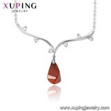 43438 Xuping Fashion Jewelry Wholesale Red Crystals From Swarovski Fashion Necklace Jewelry