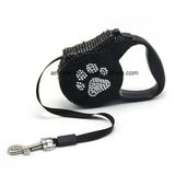 Gentleman Style Pet Dog Leash Crystal Retractable Dog Leash