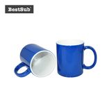Bestsub 11 Oz Blue Sublimation Changing Color Magic Photo Mug (B2CB-02)