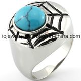 Cheap Wholesale 316 Stainless Steel Turquoise Ring