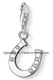 Custom Horse Shoe Design Silver Charm