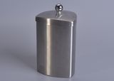 Shaped Metal Jar with Knob Lid