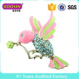 Unique Little Bird Shape Metal Brooch for Women Wholesale